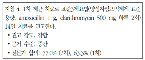 헬리코박터 제균치료