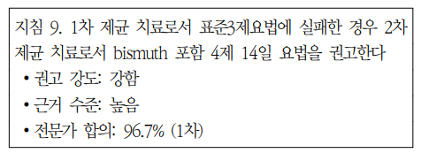 헬리코박터 제균치료